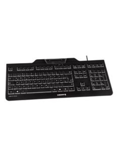 Teclado cherry kc 1000 sc lector de tarjeta chip integrado dni usb negro