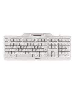 Teclado cherry kc 1000 sc lector de tarjeta chip integrado dni usb blanco