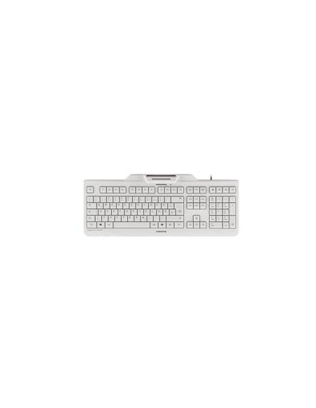 Teclado cherry kc 1000 sc lector de tarjeta chip integrado dni usb blanco