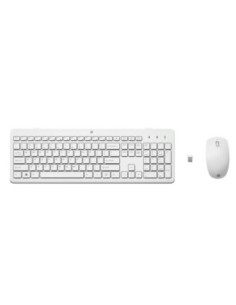 Teclado  raton hp 230 wireless inalambrico  blanco