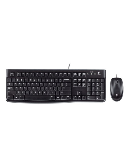 Teclado  mouse raton logitech desktop mk120 usb italiano