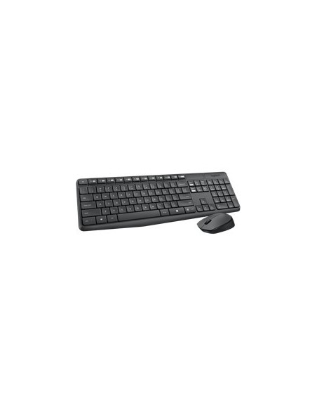 Teclado  mouse logitech mk235 wireless inalambrico resistente a salpicaduras
