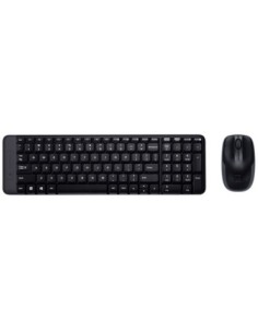 Teclado  mouse logitech mk220 wireless inalambrico negro portugues