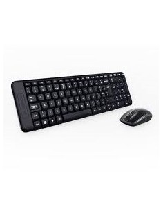 Teclado  mouse logitech mk220 optico wireless inalambrico usb negro