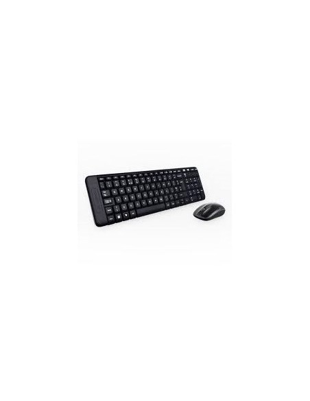 Teclado  mouse logitech mk220 optico wireless inalambrico usb negro