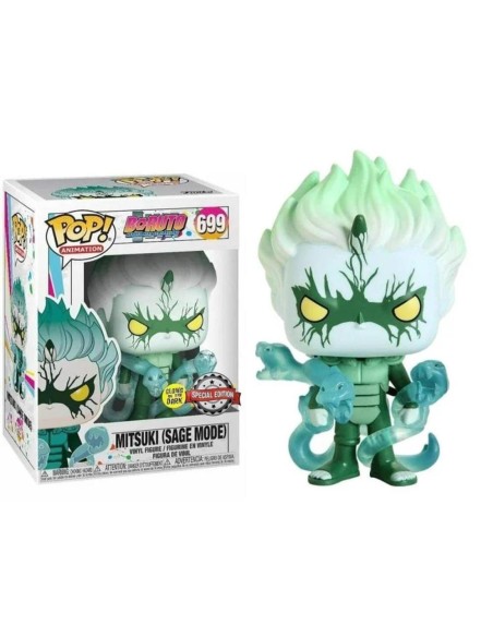 Funko pop animacion boruto mitsuki sage mode brillo en la oscuridad glow in the dark exclusivo dynos