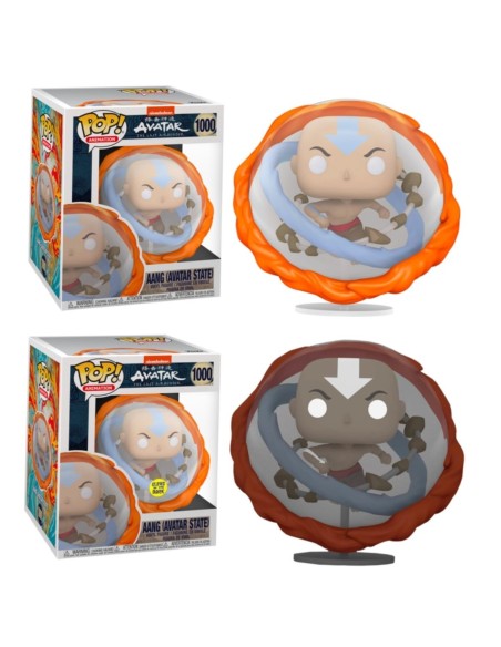 Funko pop animacion avatar the last airbender la leyenda de aang todos los elementos glow in the dar
