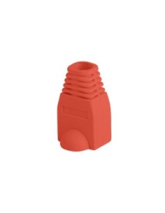 Funda protectora lanberg plb  1000  r para conector rj45 pack de 100 unidades rojo