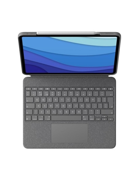 Funda logitech combo touch para con teclado para ipad pro m4 11 pulgadas grafito