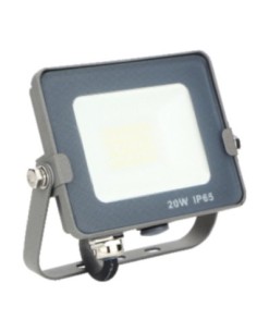 Foco proyector led ips 65 20w 5700k luz fria 1 600lm gris
