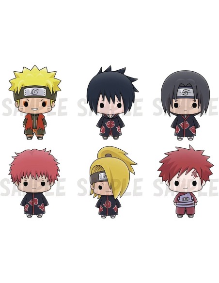 Figuras megahouse naruto chokorin mascot set vol  2 6 articulos