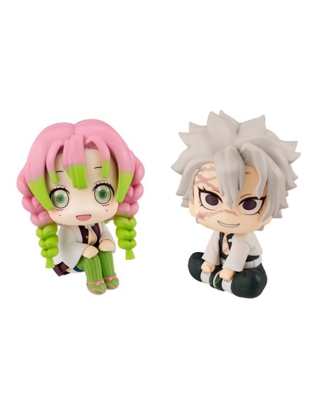 Figuras megahouse look up series kimetsu no yaiba demon slayer mitsuri kanroji y sanemi shinazugawa
