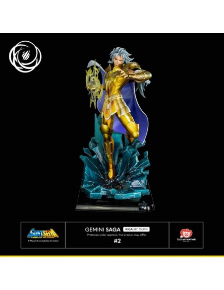 Figura tsume arts saint seiya gemini saga resina escala 1  6 ikigai