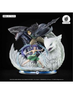 Figura tsume arts fairy tail gajeel y wendy estatua resina escala 1  4 hqs