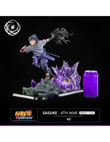 Figura tsume art naruto shippuden sasuke uchiha 4th war resina escala 1  6 ikigai