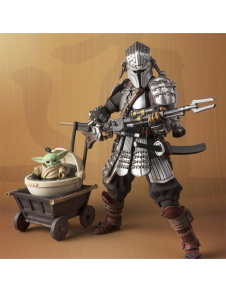 Figura tamashii nations the mandalorian star wars edicion exclusiva mandaloriano ronin y grogu meish