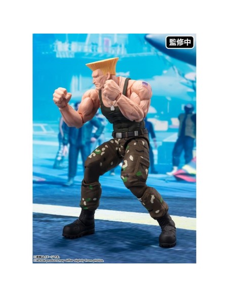 Figura tamashii nations street fighter sh figuarts guile outfit 2 ver  16cm