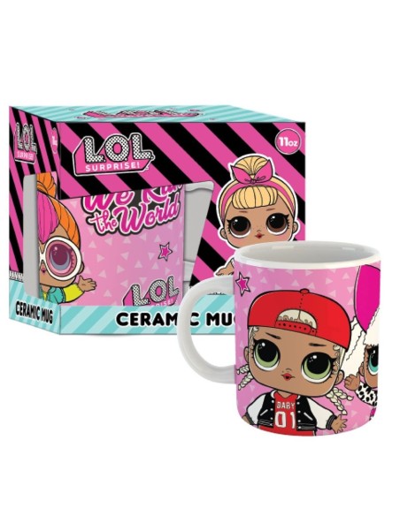 Taza gb eye lol surprise ceramica en caja de regalo rosa
