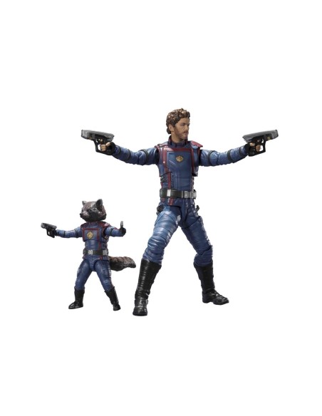 Figura tamashii nations sh figuarts guardianes de la galaxia volumen 3 star lord y rocket raccoon 2