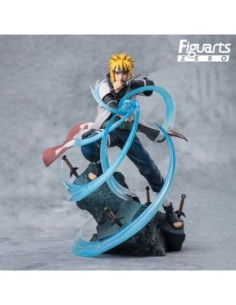 Figura tamashii nations naruto shippuden figuarts zero minato namikaze  rasengan  super fierce bat