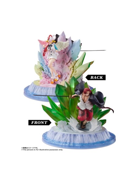 Figura tamashii nations figuarts zero one piece extra battle red shanks y uta