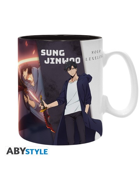 Taza abystyle solo leveling jinwoo y igris
