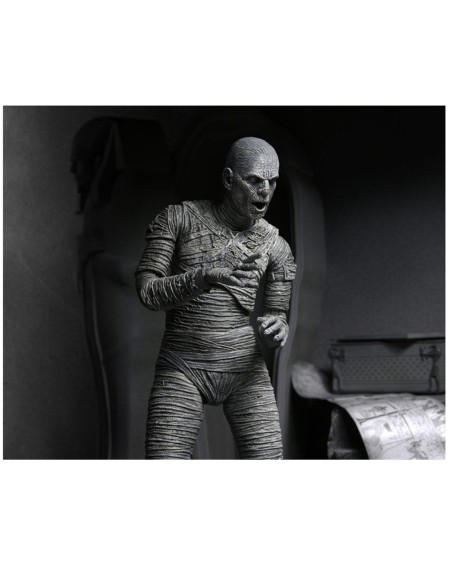 Figura neca ultimate mummy black ywhite 18 cm universal monsters scale action figure