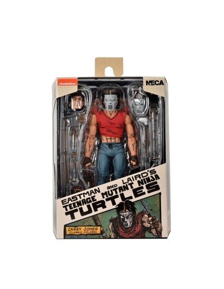 Figura neca tortugas ninja mirage comics casey jones camiseta roja