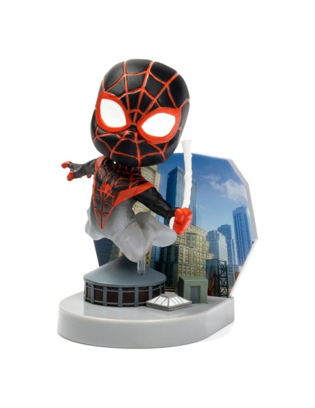 Figura mini diorama superama the loyal subjects spider man mini morales con efecto camuflaje
