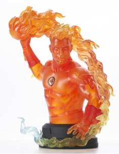 Figura mini busto diamond marvel comic human torch 1  6 scale