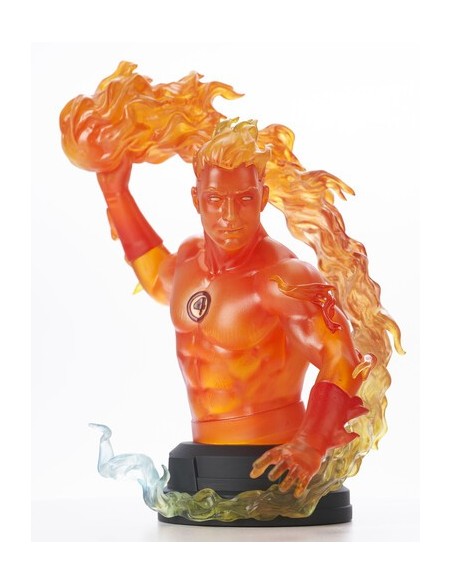 Figura mini busto diamond marvel comic human torch 1  6 scale