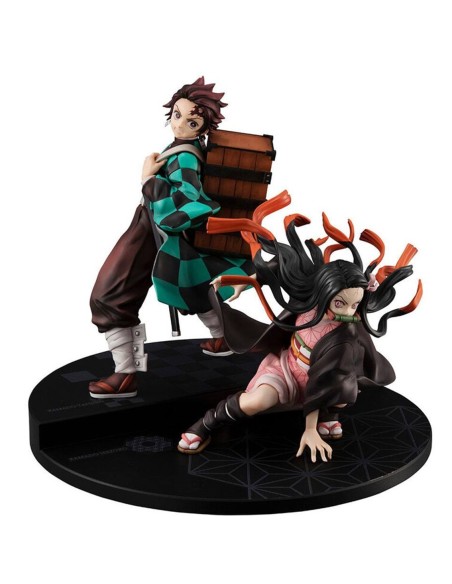 Figura megahouse serie g e m  demon slayer kimetsu no yaiba kamado brother y sis