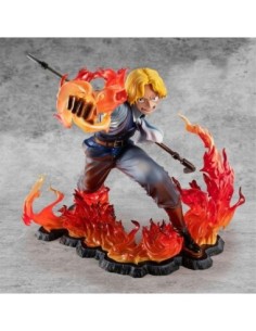 Figura megahouse one piece sabo fire fist inheritance p o p  edicion limitada