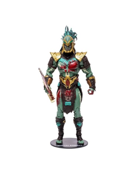 Figura mcfarlane toys mortal kombat kotal kahn sangriento