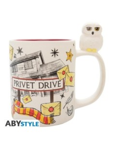 Taza 3d abystyle harry potter hedwig y privet