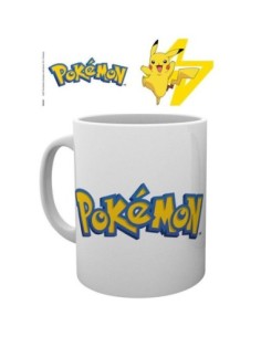 Taza 320 ml abysse pokemon logo y pikachu