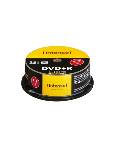 Tarrina de dvdr virgenes intenso 4 7gb 16x 25 unidades