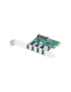 Tarjeta pci express lanberg x1 a 4x usb tipo a 3 1 gen1 low profile