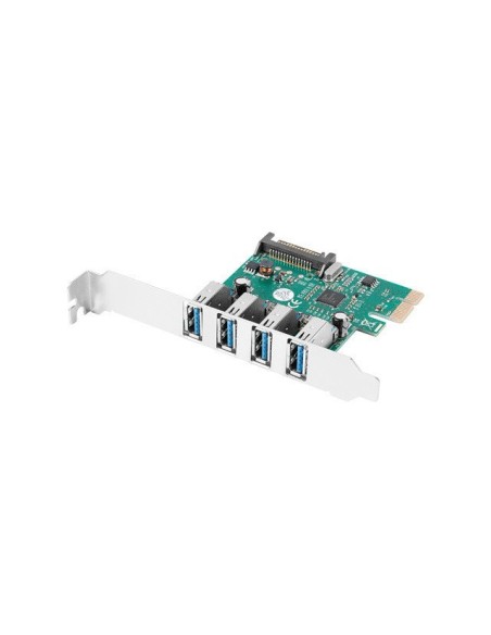 Tarjeta pci express lanberg x1 a 4x usb tipo a 3 1 gen1 low profile