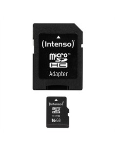 Tarjeta memoria microsd intenso 16gb cl10  adaptador sd