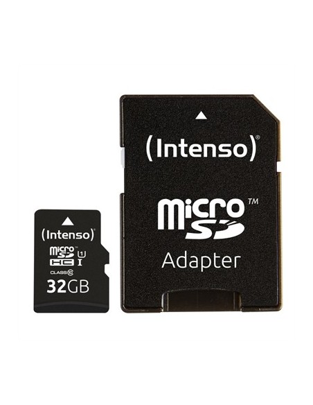 Tarjeta memoria micro sd intenso 32gb uhs  i cl10  adaptador sd