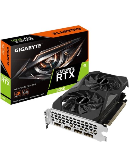 Tarjeta grafica gigabyte rtx 3050 windforce oc v2 6gb gddr6 2 x dp  2 x hdmi  pci express 4 0