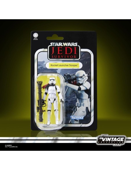 Figura hasbro star wars the vintage collection jedi survivor rocket launcher trooper