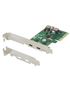 Tarjeta conceptronic pci express 4x 2 puertos usb 3 2 gen2 tipo c autoalimentada