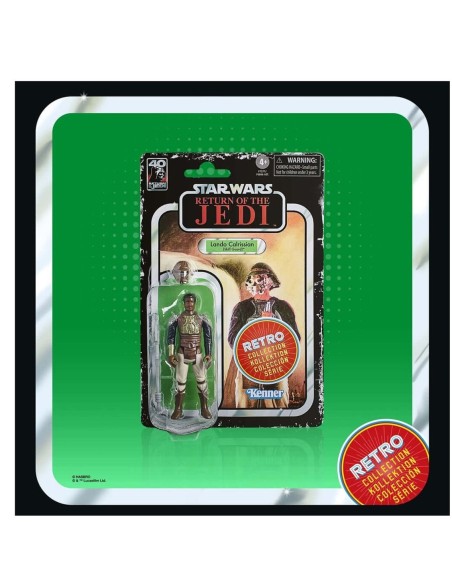 Figura hasbro star wars retro collection  lando caalrissian skiff guard