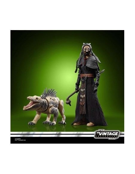 Figura hasbro star wars coleccion vintage  tusken y massiff