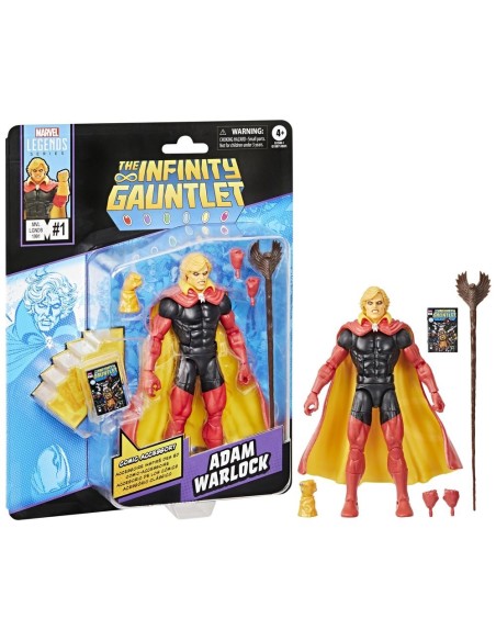 Figura hasbro marvel legends the infinity gauntlet mini comics adam warlock