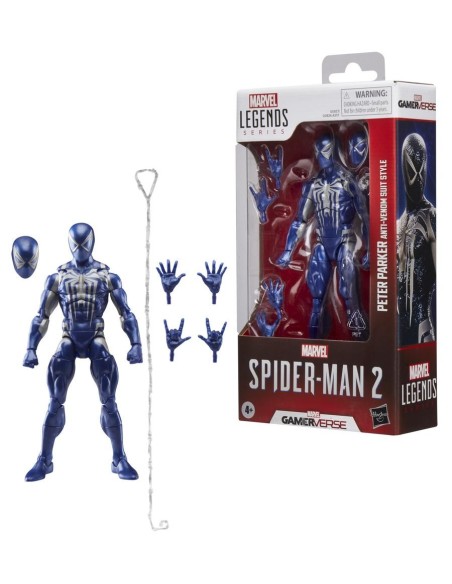 Figura hasbro marvel legends series spider  man 2 peter parker anti  venom suit style