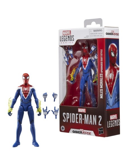 Figura hasbro marvel legends series spider  man 2 miles morales upgraded suit style