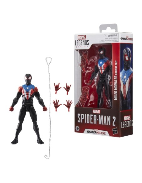 Figura hasbro marvel legends series spider  man 2 miles morales boricua suit